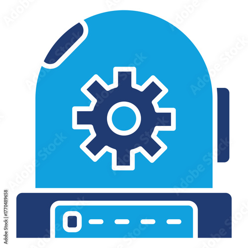 Incubator Flat Blue Icon
