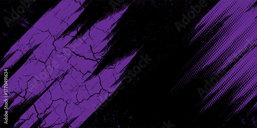 purple black brush wrap car sticker pattern abstract banner sporty lines black purple grunge color combination brush pattern racing motorsport design, modern.