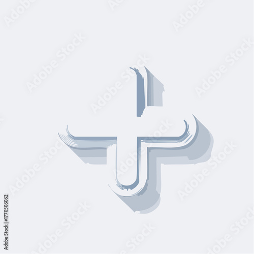 A Dimensional Plus Symbol with Soft Shadowing Creates a Sense of Subtle Elevation Free Download A Dimensional Plus Symbol with Soft Shadowing Creates a Sense of Subtle Elevation - GFXLoad