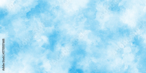 blue watercolor background texture, Hand painted abstract soft sky blue watercolor sky and clouds,  blurred and grainy Blue powder explosion on white background,  Bright painted sky blue watercolor,