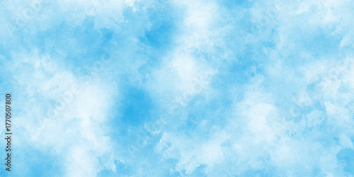 blue watercolor background texture, Hand painted abstract soft sky blue watercolor sky and clouds,  blurred and grainy Blue powder explosion on white background,  Bright painted sky blue watercolor,