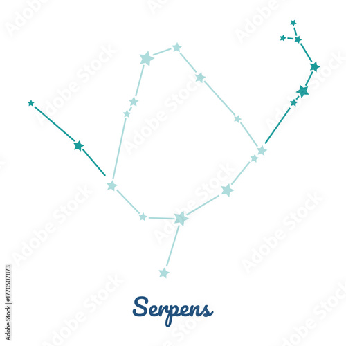 Serpens constellation, Snake, 88 constellations