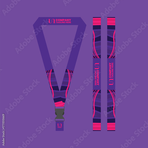 Office and company ID card lanyards 