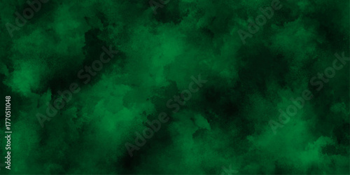 Green textured paper or concrete wall, Elegant dark emerald green background with black, moderate green and very dark green colors, dark green texture surface background,
