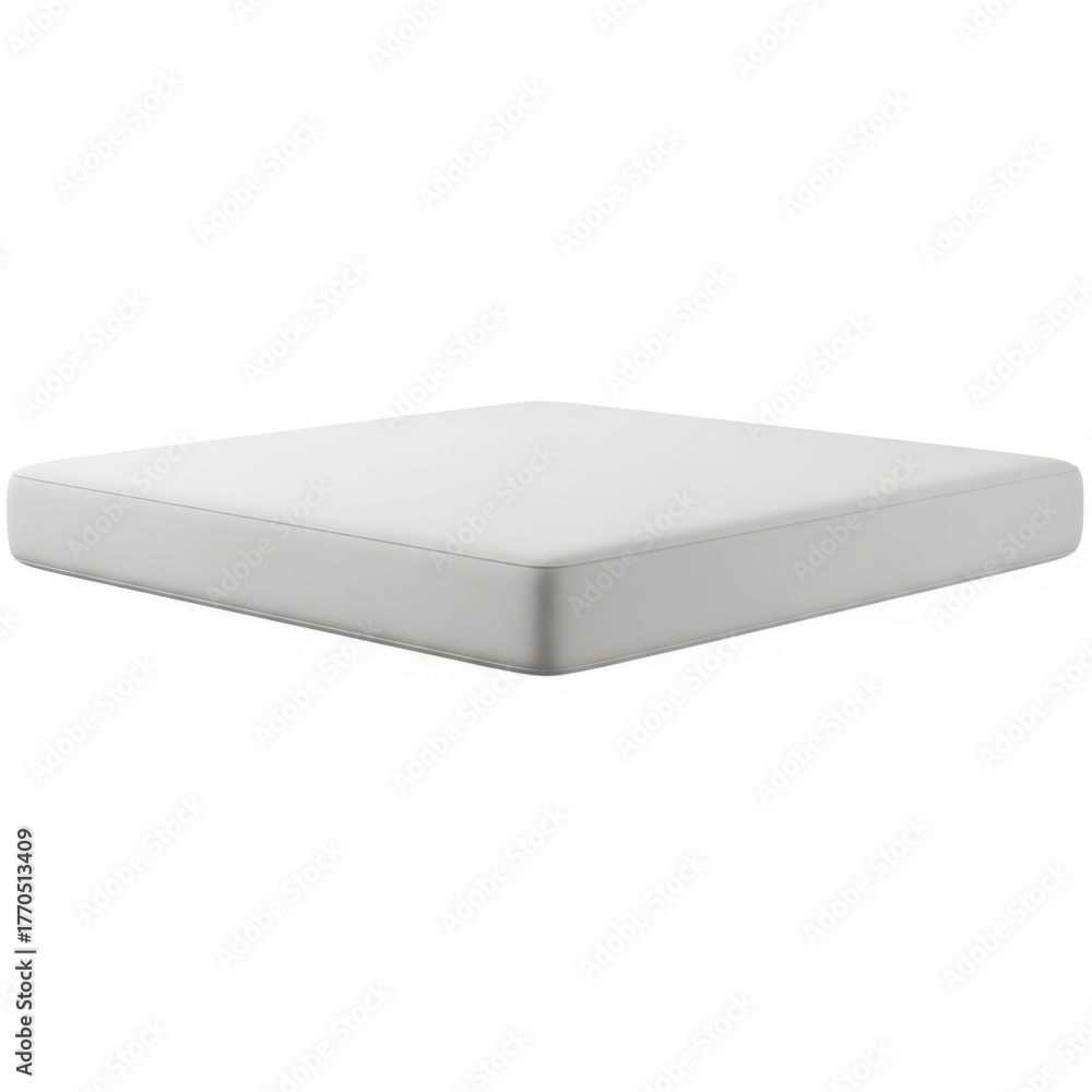 Obraz premium Comfortable white foam mattress with soft edges for rest