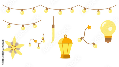 Festive Decor Lights & Lantern Set