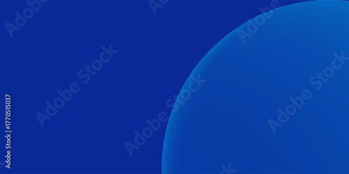 Blue abstract gradient background. Fluid shapes composition