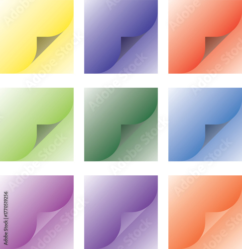 Paper Sheet With Curled Corner