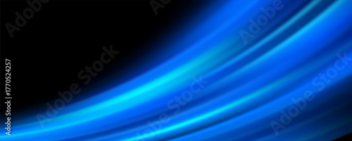 Modern abstract high-speed light motion effect on black background. vector illustration.