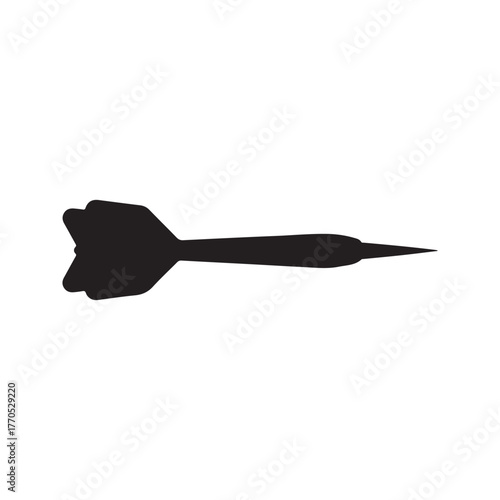 dart icon. simple dart vector icon. on white background