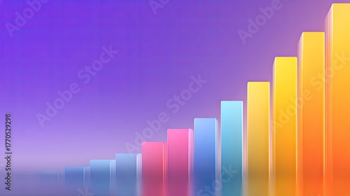 Colorful 3D Bar Graph Representing Growth with Smooth Gradient Background Highlighting Data Analysis and Business Success Free Download Colorful 3D Bar Graph Representing Growth with Smooth Gradient Background Highlighting Data Analysis and Business Success - GFXLoad