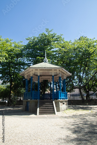 Bandstand in a square in Rio de Janeiro, Brazil