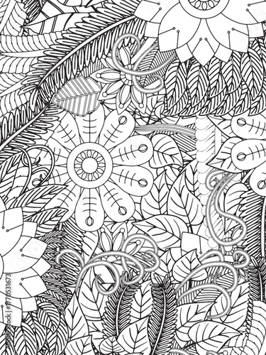 Fantasy Garden Coloring Pages