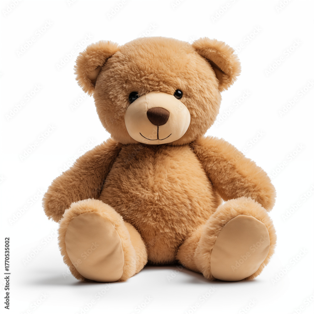 Obraz premium Teddy bear gift isolated on white background