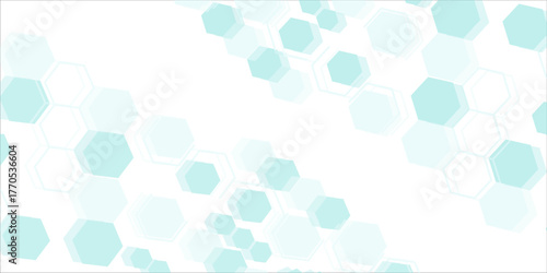 Green hexagons pattern for medical vector eps 10