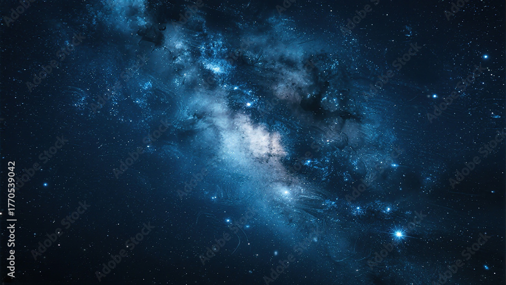 Fototapeta premium Cosmic galaxy with stars and nebula