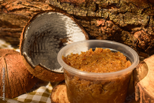 Photography Venda de cocada regional ao lado de coco seco ralado