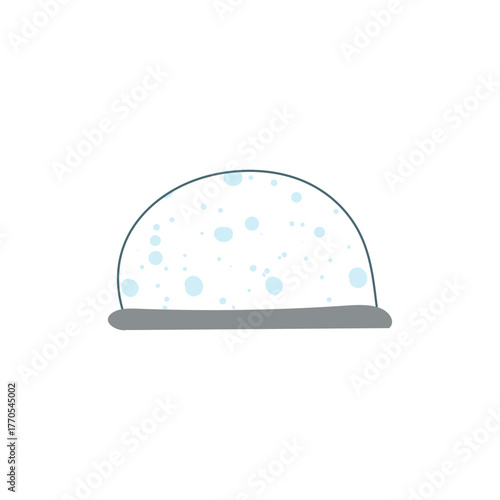 Christmas snow globe gift with falling snowflakes, magical and decorative holiday keepsake.