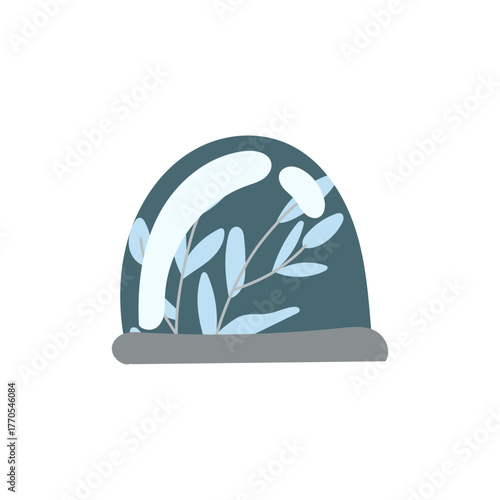 Christmas snow globe gift with falling snowflakes, magical and decorative holiday keepsake.