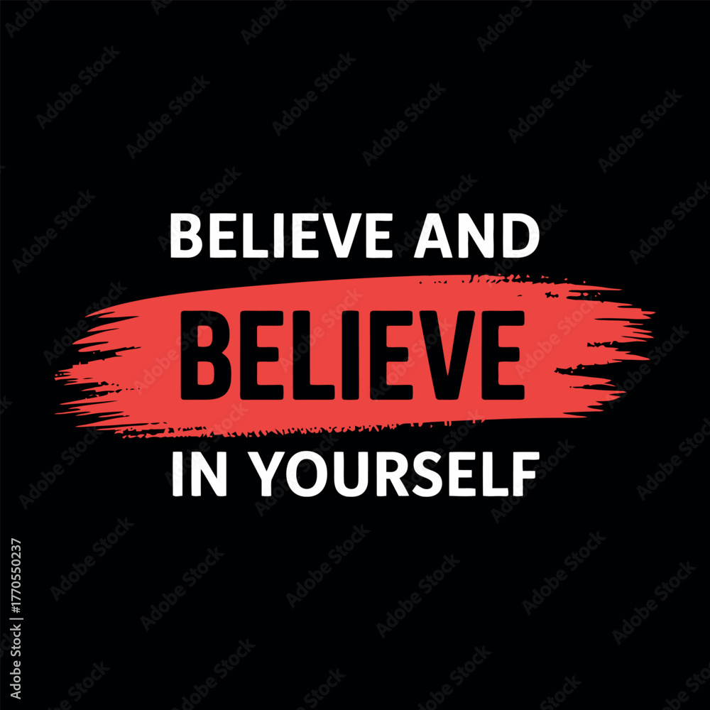Obraz premium Motivational typography vector t-shirt design print