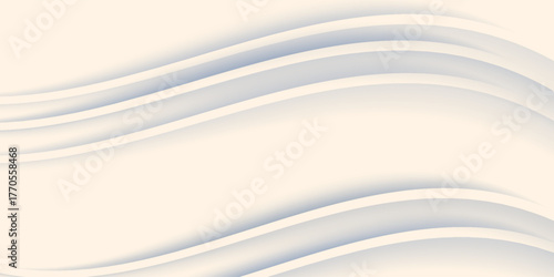 White cloth background abstract with soft waves and coksu eps 10.