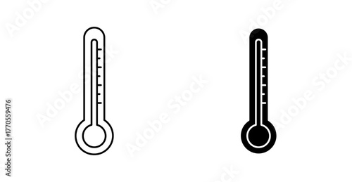 test temperature icon - thermometer icon