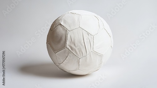 white leather soccer ball
