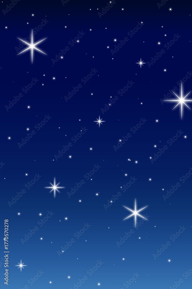 Fototapeta premium a serene and sparkling night sky filled with twinkling stars against a gradient blue backdrop