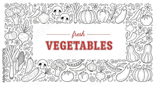 Fresh Vegetables An Artistic Illustration of Various Organic Produce for Culinary and Nutritional Delights