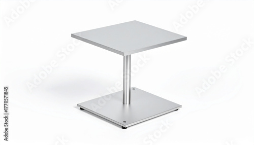 Modern Minimalist Silver Square Table