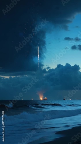 Wallpaper Mural A Horizon Painted in Fire and Sea
 Torontodigital.ca