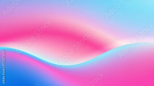 Abstract wavy background with soft pink and blue gradients. Smooth transitions create a calming and modern aesthetic.