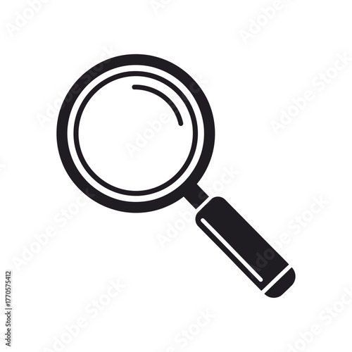 Magnifying Glass Search Tool Outline Vector Icon