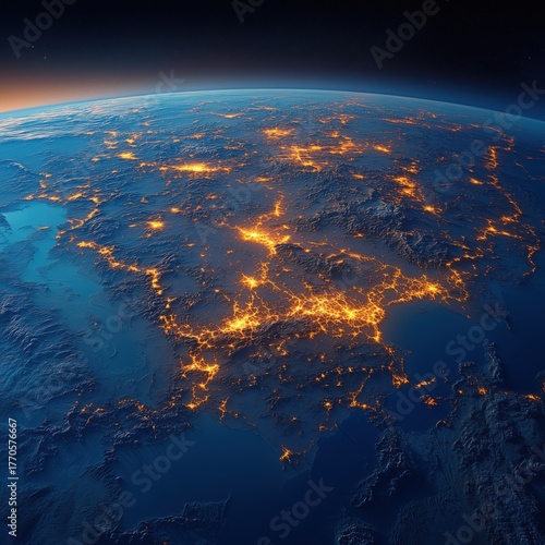 View of the planet from space
