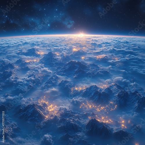 A view of the earth from space