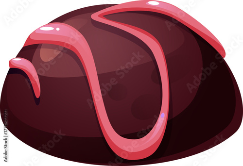 Truffle with Pink Drizzle