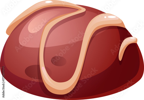 Truffle with Caramel Drizzle