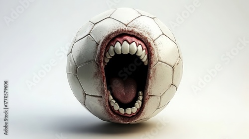 screaming soccer ball