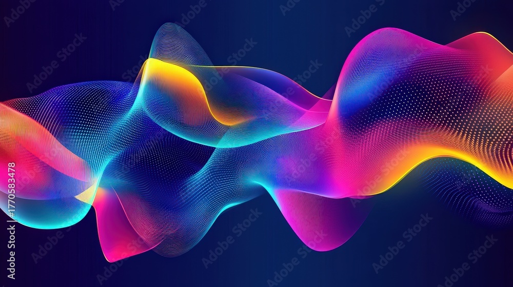 Fototapeta premium abstract colorful wave background