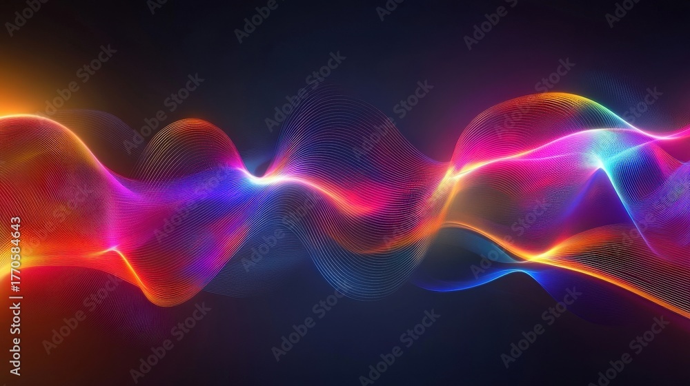 Fototapeta premium colorful abstract wave background