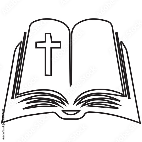 Bible Cross Icon