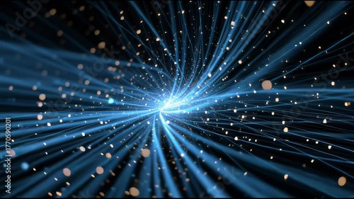 Amazing Blue Light Swirl Effect in a Digital Galaxy Setting