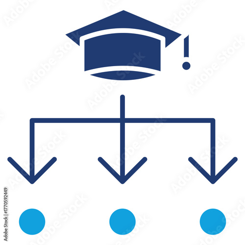 Professor Flat Blue Icon