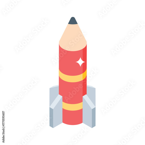 Carefully crafted amazing icon of creativity in modern design style