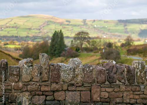 Stone wall on the Black Mountain