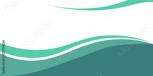 White curved line with blue shades on a white background - Vector