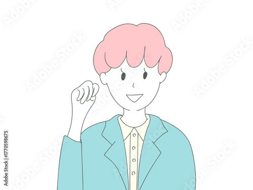 イラスト　男性　挿絵　素材