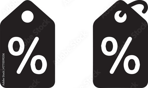 discount tag percent label sale icon price sticker promotional badge