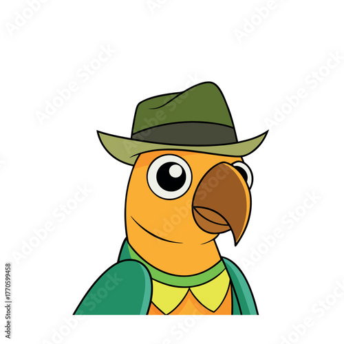 Parrot Wearing Hat