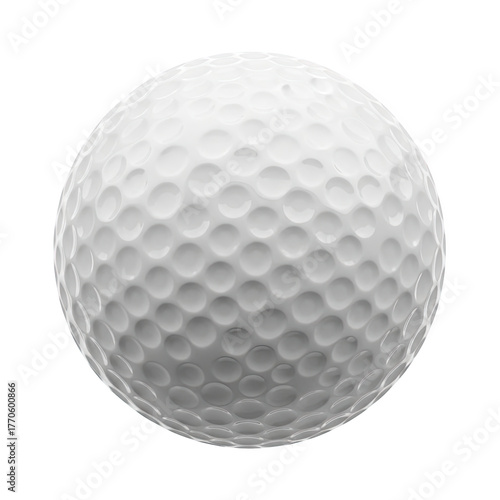 White golf ball dimples isolated on transparent background